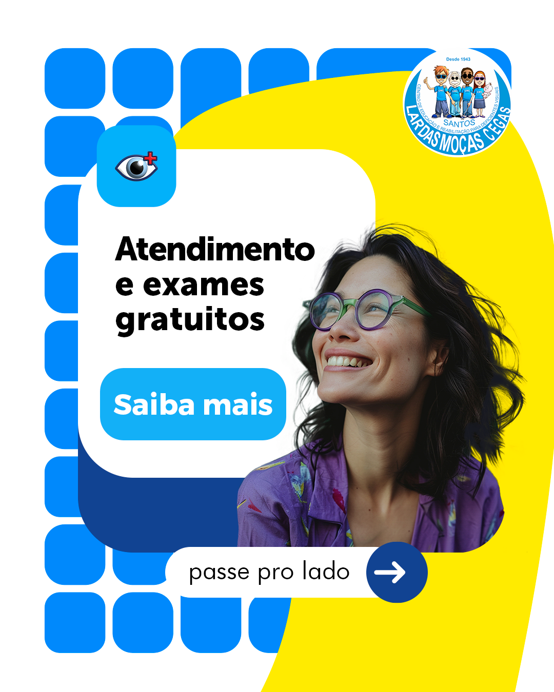 Receba atendimento gratuito no LMC | Lar das Moças Cegas