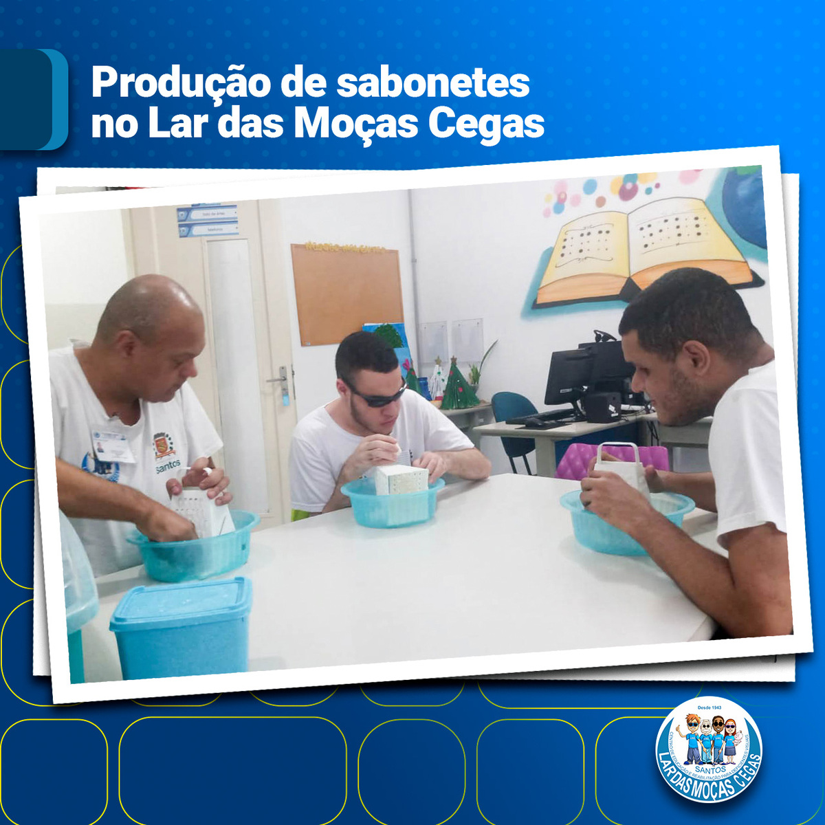 Produção de sabonetes no LMC