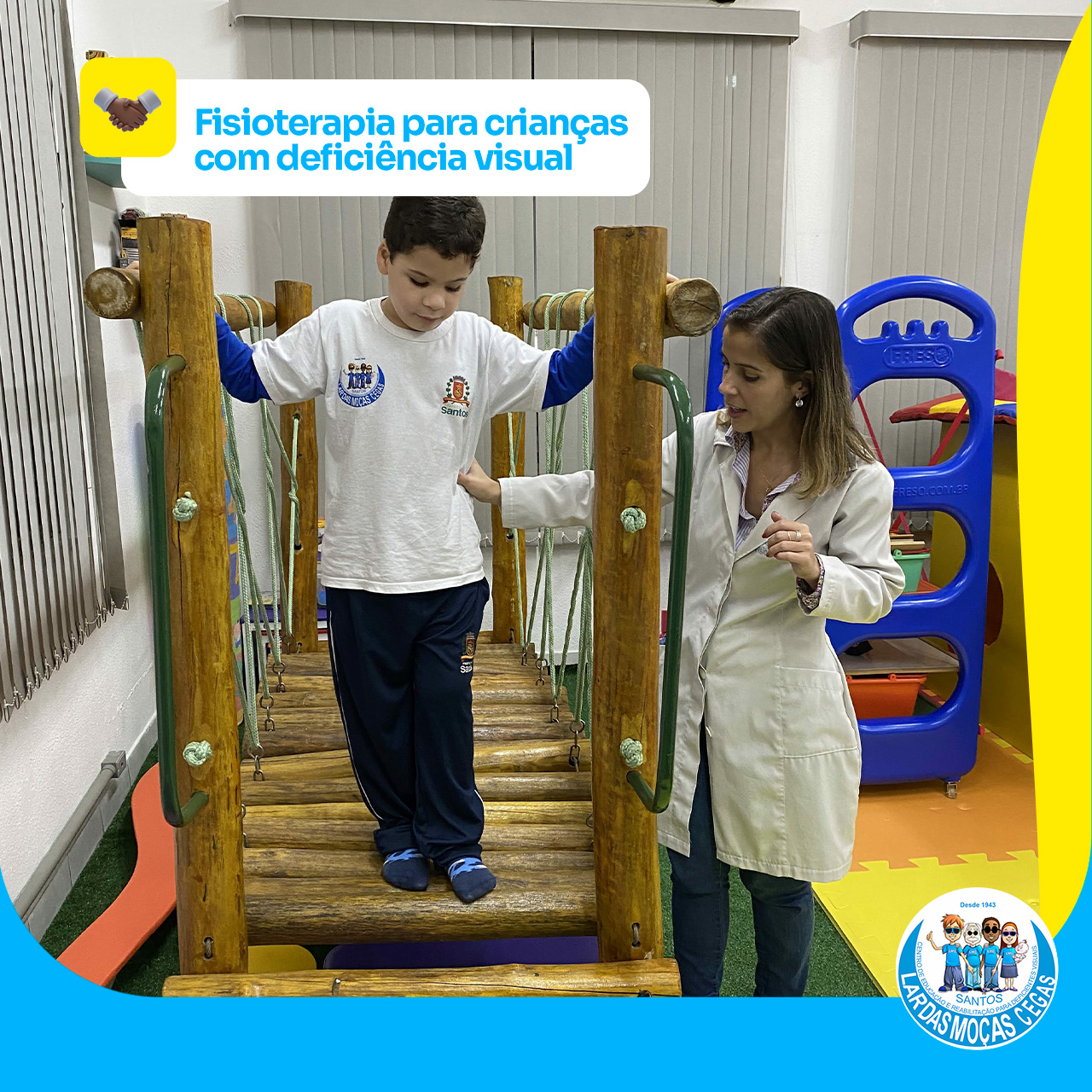 Fisioterapia e deficiência visual infantil: benefícios para a saúde | Lar das Moças Cegas