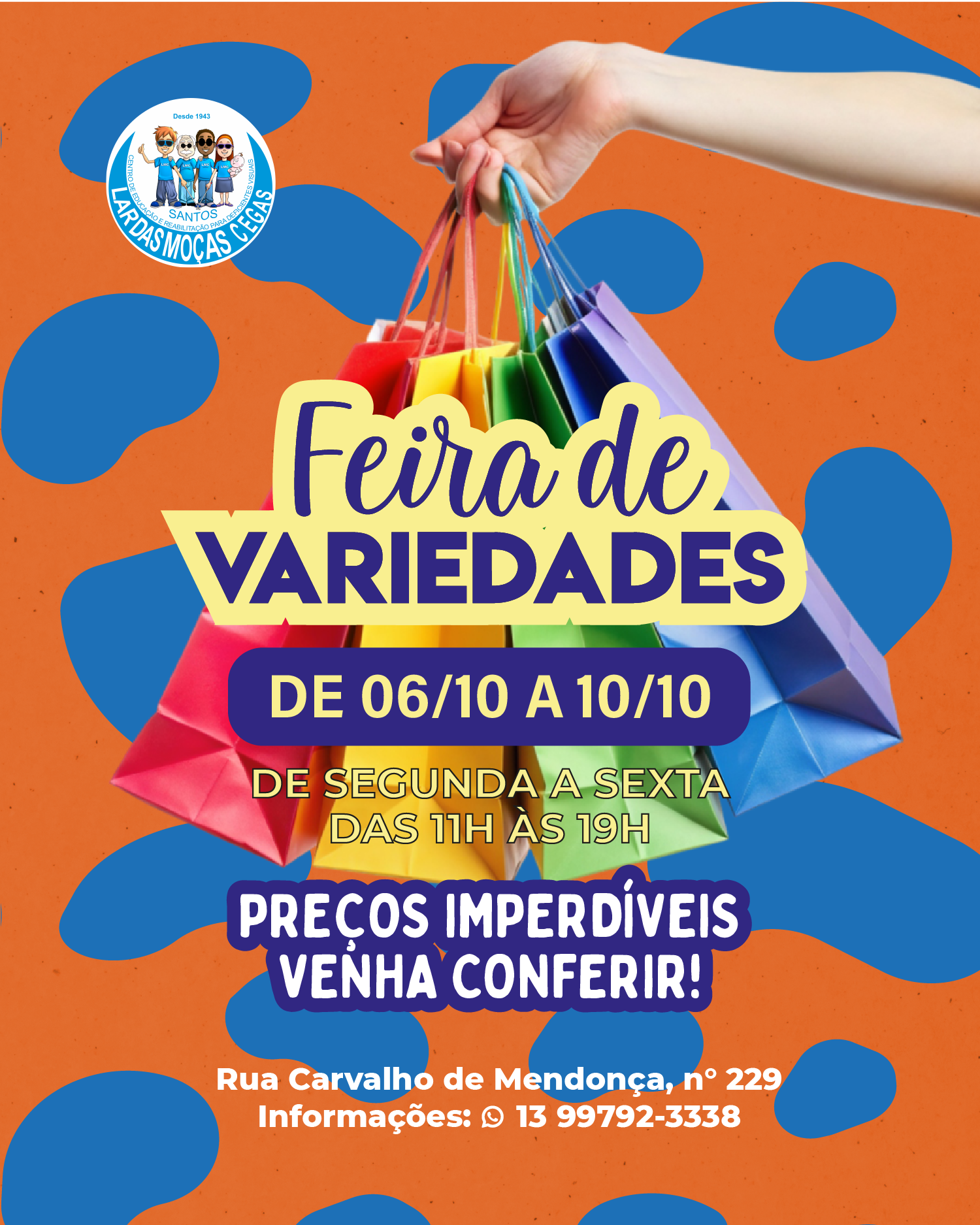 A Feira de Variedade do LMC está de volta! | Lar das Moças Cegas