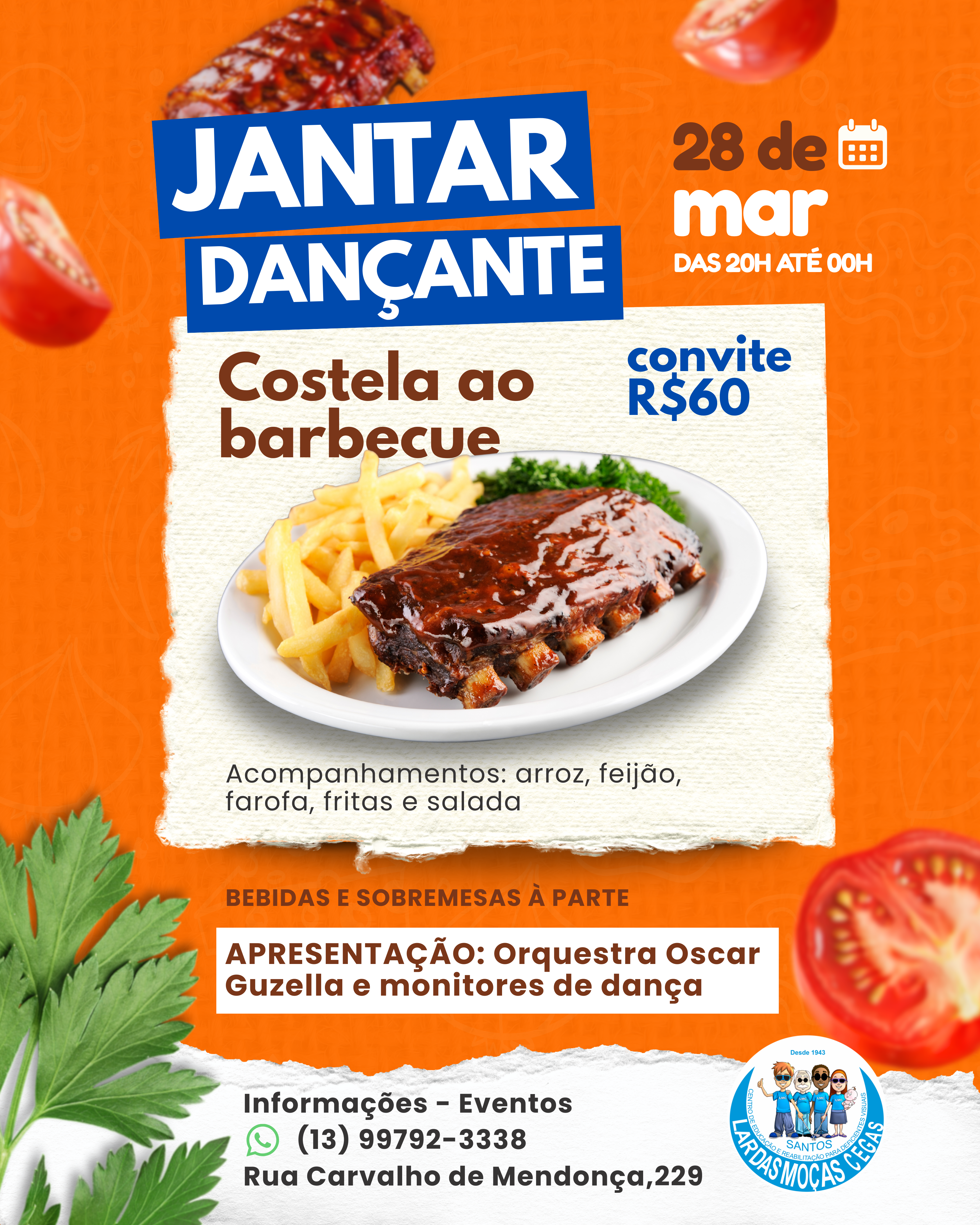 Jantar Dançante | Lar das Moças Cegas
