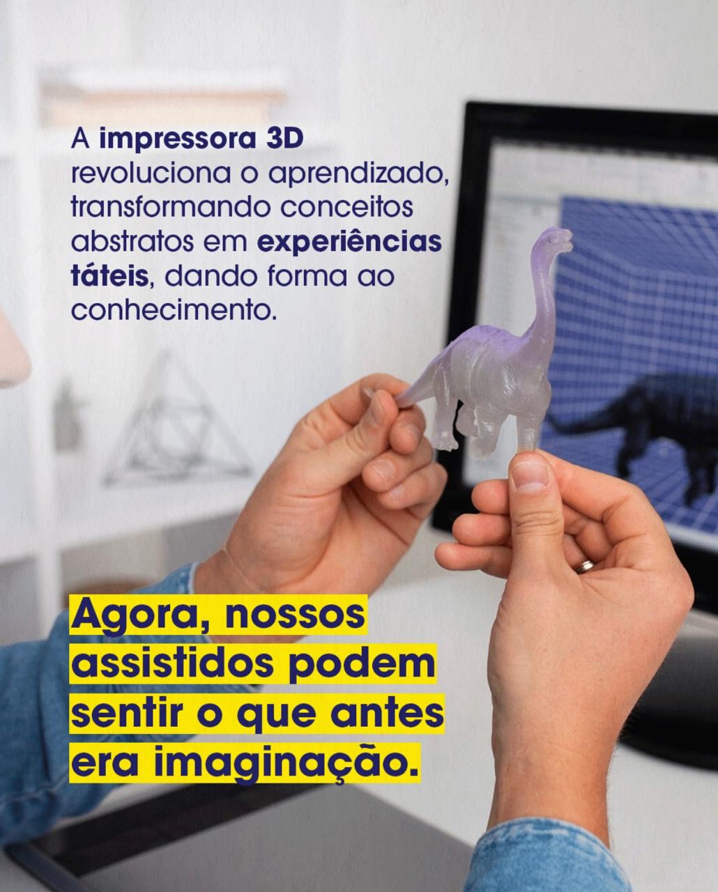 Impressão 3D e acessibilidade: transformando o aprendizado em experiência tátil | Lar das Moças Cegas